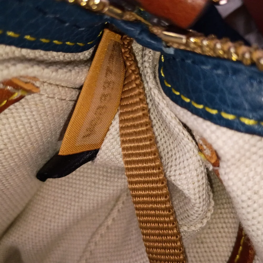 Dooney & Bourke Teal Pebble Leather Crossbody Bag and Wallet Set - Picture 15 of 17